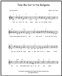 Download and print out the free violin shee. Take Me Out To The Ballgame Free Sheet Music Download Learn Piano Reading Music Notes Music For Studying