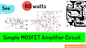 It is probably the one of the easiest here is the schematics (eagle), pcb board layout (eagle) and gerber files. First Simple Mosfet Amplifier Circuit Using 2sk134 2sj49 Eleccircuit