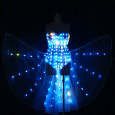 Led Skier Led Costumes Led Light Up Suit Light Up Tron Costumes Led Accessories Clothing Led Dance Suit With Isis Wings Buy Led Light Costume Glow In The Dark Dresses Led