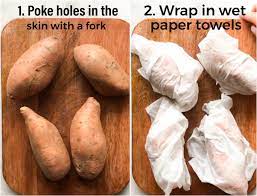 microwave sweet potatoes how to do it