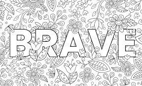 brave cute hand drawn coloring pages