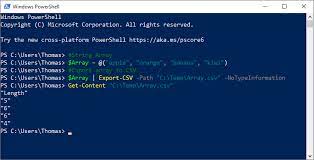 how to export an array to a csv file