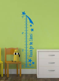 Reach For The Stars Wall Growth Chart Height Ruler Wall Sticker Decal