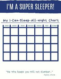 Child Sleep Tracker Sticker Chart By Courtney Patrick