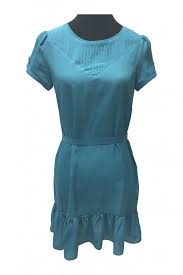 I Love H81 Womens Teal Short Sleeved Dress Size M Regular