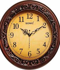custom oval shape decorative wall clock