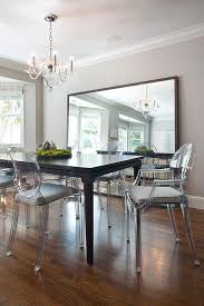 Large Dining Room Leaning Mirror Design