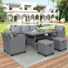 6 pieces outdoor garden patio furniture