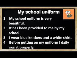 10 lines essay on my uniform in