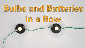 bulbs batteries in a row activity