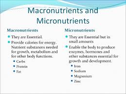 Micronutrients are nutritional compounds that your body needs in smaller amounts in comparison to macronutrients. Macronutrients And Micronutrients Chart
