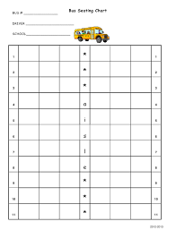 Bus Seating Chart Template Download Printable Pdf