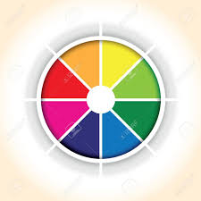 A Circle Colourful Pie Chart Segment Background