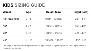 kids bike size guide how to mere