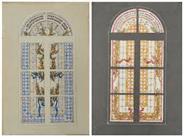 Two Designs Of Stained Glass Windows