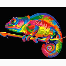 rainbow chameleon from artventura