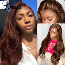 180 Density Body Wave Brown Colored Lace Front Human Hair Wigs For Women Brazilian Remy Closure Wig Light Brown Lace Front Wig Human Hair Lace Wigs Aliexpress
