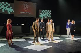 The story involves a romantic triangle there are still touring and regional stagings in various parts of the world, such as the 2006 performance at the outdoor minack theatre in cornwall. Osmad Chess The Musical Review Man In Chair