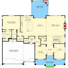 modern craftsman house plan with 2