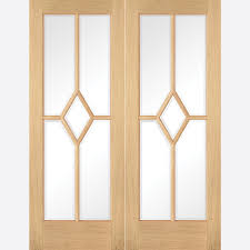 Oak Reims Glazed Door Pair Doors