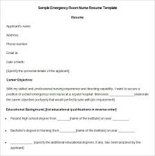 Nursing Resume Template 10 Free Samples Examples Format