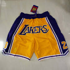 Officially licensed yellow two side. Kobe Bryant 8 24 Los Angeles Lakers Yellow Shorts Nba Shorts Store