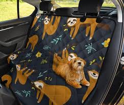 Sloth Monkey Pet Backseat Cover Car