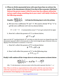Negative Exponent Problems Step By