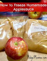 how to freeze homemade applesauce 2
