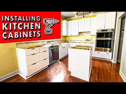 how to install kitchen cabinets and