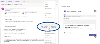 email from outlook to teams