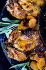 apricot glazed cornish game hens with apricot rice stuffing