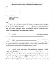 9 Purchase Letter Of Intent Free Word Pdf Format