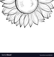 Black And White Background With A Floral Border Vector Image