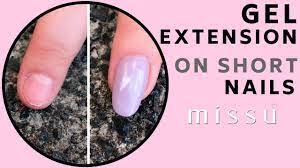 how to apply gel nail extensions on