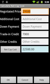 Car Leasing Calculator Free Amazon Co Uk Appstore For Android
