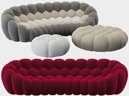 roche bobois bubble curved 5 seat sofa