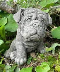 dog puppy outdoor garden ornament