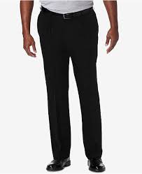 Mens Big Tall Cool 18 Pro Classic Fit Expandable Waist Pleated Stretch Dress Pants