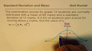 standard deviation percent marks sat