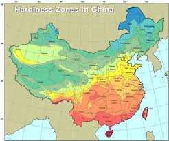 china plant hardiness zone map