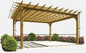 Brown Wooden Canopy Frame Pergola