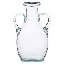 Clear Glass Amphora Table Vases