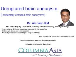 Unruptured Brain Aneurysm Ppt Powerpoint