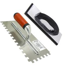 tiling tool kit grout float notched