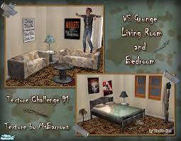 sims resource vs grunge living bedroom