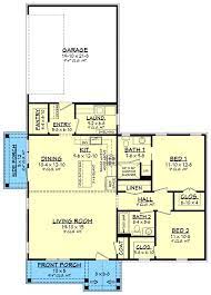 2 Bed Craftsman Starter Home Plan With