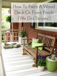 how to paint a wood deck or front porch