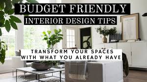 budget friendly interior design tips