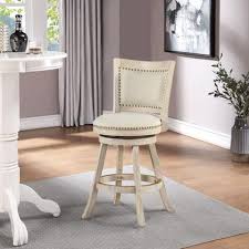 Swivel Counter Stool With Rubberwood